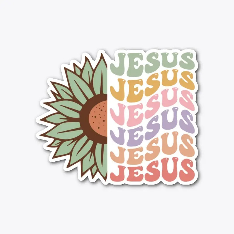 Flower Jesus design