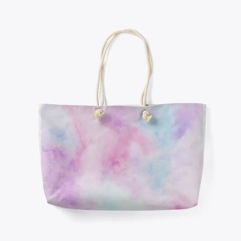 Pink Blue Puerple Splash Tote